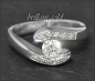 Preview: Diamant Ring mit 0,56ct Brillanten, aus Platin