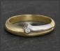 Preview: Diamant Ring aus 585 Gold mit 2,0mm Brillant