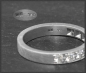 Preview: Diamant Ring, 0,50ct Brillanten, 750 Gold Memoryring