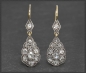 Mobile Preview: Antike 2ct Diamant Ohrringe, Gold & Silber, um 1890
