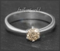 Preview: Diamant Ring, lupenreiner 0,49ct Brillant, 585 Weißgold