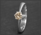 Preview: Diamant Ring, lupenreiner 0,49ct Brillant, 585 Weißgold