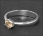 Preview: Diamant Ring, lupenreiner 0,49ct Brillant, 585 Weißgold