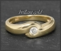 Preview: Brillant Damen Ring aus 585 Gold mit 0,16ct
