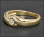 Preview: Brillant Damen Ring aus 585 Gold mit 0,16ct