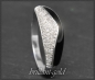 Preview: Onyx & 0,45ct Diamant Cocktail Ring, 585 Weißgold