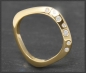 Preview: Diamant Ring mit 0,15ct, 750 Gold, Goldschmied
