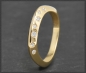 Preview: Diamant Ring mit 0,15ct, 750 Gold, Goldschmied