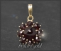 Preview: Granat Anhänger mit 4,80ct, 333 Gelbgold, Antik