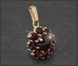 Preview: Granat Anhänger mit 4,80ct, 333 Gelbgold, Antik