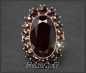 Preview: Vintage 333 Gelbgold Ring mit 15,20ct Granaten