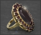 Preview: Vintage 333 Gelbgold Ring mit 15,20ct Granaten