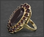 Preview: Vintage 333 Gelbgold Ring mit 15,20ct Granaten