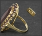 Preview: Vintage 333 Gelbgold Ring mit 15,20ct Granaten