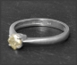 Preview: Diamant Ring, 0,62ct Fancy Yellow gelb, 585 Weißgold