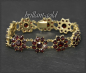 Preview: Granat Armband, 27ct Edelsteine, 333 Gold, Vintage