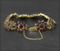 Preview: Granat Armband, 27ct Edelsteine, 333 Gold, Vintage