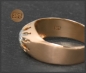 Preview: Antik Diamant Ring, 0,66ct Kissenschliff Brillant, 585 Rotgold