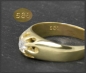 Preview: Ring mit 0,43ct Brillant Solitär, 585 Gelbgold, Antik