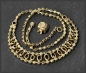 Preview: Vintage 333 Gold Collier, 36ct rote Granate
