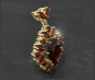 Preview: Granat Anhänger mit 5,80ct in 333 Gelbgold, Vintage
