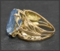 Preview: Antiker 8ct Topas Ring "Schmetterling" aus 750 Gold