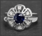 Preview: Vintage Saphir & Diamant Ring mit 1,50ct, 585 Gold