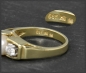 Preview: Diamant & Perlen Ring mit 0,40ct, 585 Gelbgold, Vintage