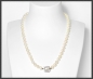 Preview: Akoya-Perlen Collier, 585 Weißgold & Diamant Verschluss