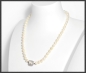 Preview: Akoya-Perlen Collier, 585 Weißgold & Diamant Verschluss