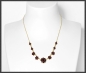 Preview: Vintage 585 Gold Collier Kette, 5,75ct rote Granate
