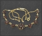 Preview: Vintage 585 Gold Collier Kette, 5,75ct rote Granate