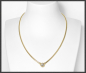 Preview: Collier aus 750 Gold, lupenreiner 0,26ct Solitär Brillant