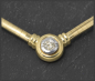 Preview: Collier aus 750 Gold, lupenreiner 0,26ct Solitär Brillant