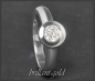 Preview: Solitär Ring, 0,53ct Altschliff Brillant, 750 Weißgold