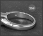 Preview: Solitär Ring, 0,53ct Altschliff Brillant, 750 Weißgold