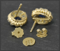Preview: Antike 3,70ct Diamant & Saphir Ohrstecker, 585 Gold