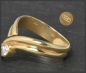 Preview: Gold Ring mit 0,40ct Brillanten, 585 Gelbgold