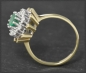 Preview: Vintage Diamant & Smaragd Ring mit 2,15ct, 585 Gold