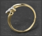 Preview: Antiker 0,20ct Diamantring aus 750 Gold & Platin