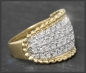 Preview: Diamant Ring mit 1ct Brillanten, 585 bicolor Gold