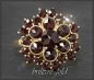 Preview: Vintage Granat Ring mit 4,60ct aus 333 Gelbgold