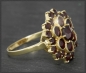 Preview: Vintage Granat Ring mit 4,60ct aus 333 Gelbgold