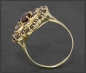 Preview: Vintage Granat Ring mit 4,60ct aus 333 Gelbgold