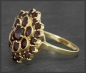 Preview: Vintage Granat Ring mit 4,60ct aus 333 Gelbgold