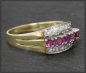 Preview: Diamant & Turmalin Ring mit 0,65ct, 585 Gold