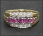 Preview: Diamant & Turmalin Ring mit 0,65ct, 585 Gold