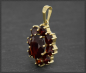 Preview: Anhänger aus 333 Gold, mit 4,90ct roten Granaten