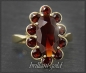 Preview: Granat Ring mit 4,6ct, 333 Gold, Antiker Cocktailring