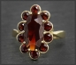 Preview: Granat Ring mit 4,6ct, 333 Gold, Antiker Cocktailring